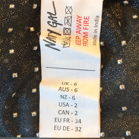 Nasty Gal Black Sheer High Waisted Studded Shorts - Picture 8 of 9